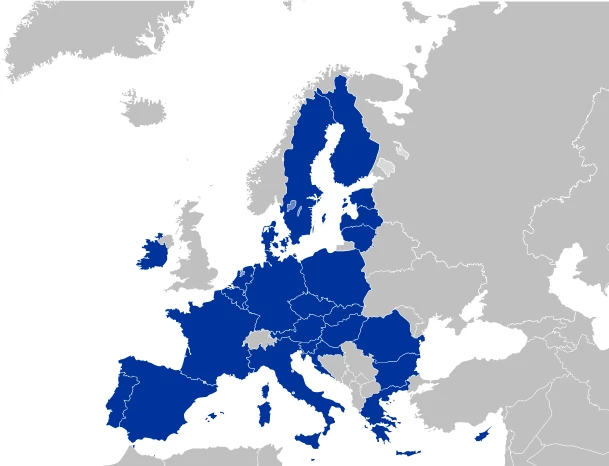 Karte der Europäische Union