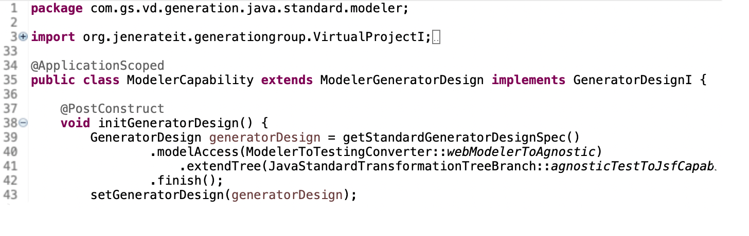 Generator Design of Capability Generator